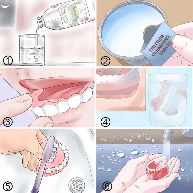 dental cleaning effervescent tablets denture cleansing tablet