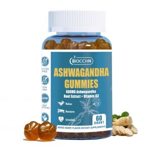 Ashwagandha Gummies & Vitamin D3, Aswangdha Supplement for Women Men( Sugar Free, Non-GMO & Gluten Free)