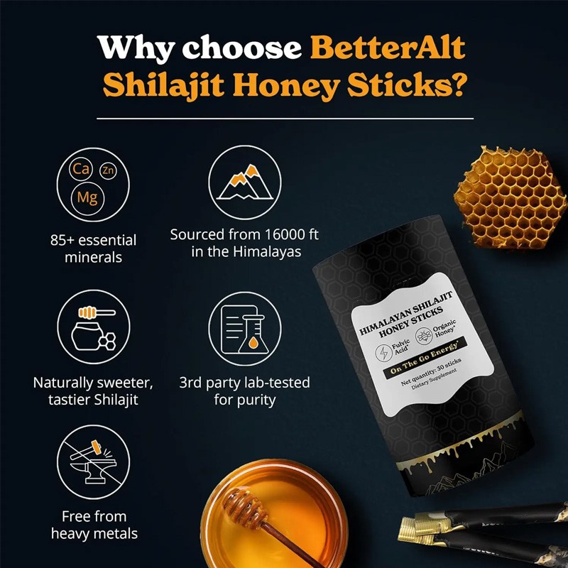 Shilajit Honey Sticks